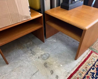 Pair Sannemann Cherrywood Danish End Tables