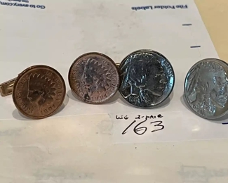 Indian Head Pennies & Nickel Cuff Links