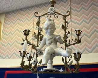 Vintage Italian Handcrafted Hanging Light c.1960's