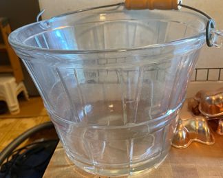 Vintage glass pail