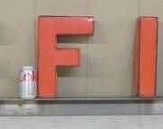 Porcelain Letters OFFICE Sign - 79" Long - From Memphis, TN