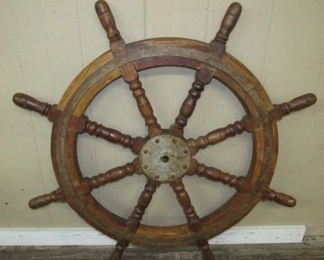 43" Wooden Ships Wheel