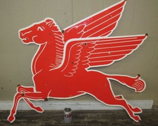 Porcelain Double Sided Pegasus Sign