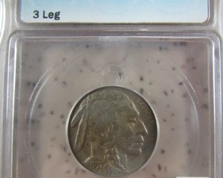 ICG - AU50 - 1937-D - 3 Leg Buffalo Nickel