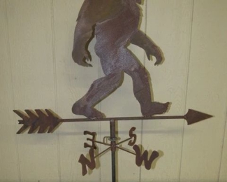 Big Foot Weathervane - All Metal