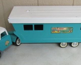 1950's - 1960's Metal Nylint Toys Truck & Mobile Home