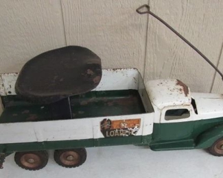 1940's Metal Buddy L Toys Tailgate Loader Childs Ride Along 