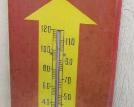 1951 Metal Royal Crown Cola Thermometer