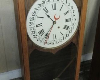 Oak Seth Thomas Calendar Clock