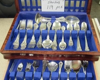 119 Pieces of Gorham Sterling Flatware - Chantilly Pattern
