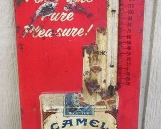 Metal Camels Cigarettes Thermometer