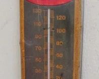 Metal Mail Pouch Tobacco Thermometer