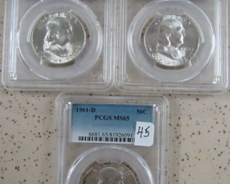PCGS Graded Franklin Half Dollars