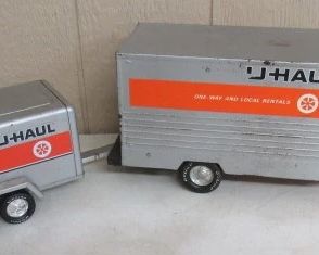 1970's Metal U-Haul Truck & Trailer - Ny-Lint Toys