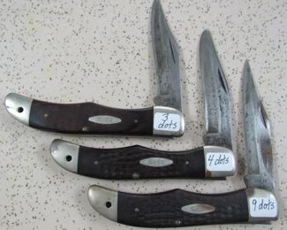 1960's Case XX Folding Hunter Knives
