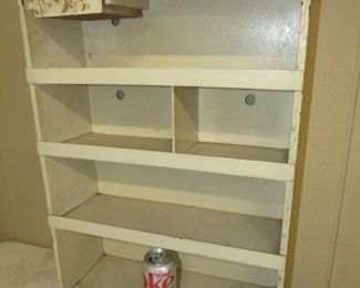 Tom's Mini Snax Vending Wood Display w/Honor System Box at Top