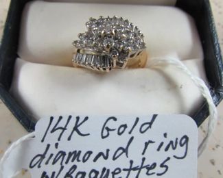 14K Gold Diamond Ring