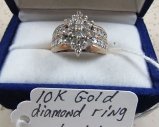 10K Gold Diamond Ring