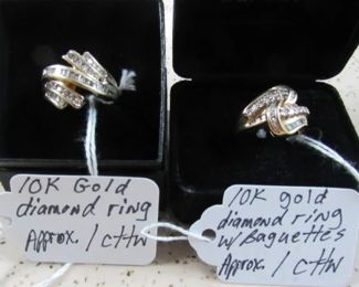 10K Gold Diamond Rings