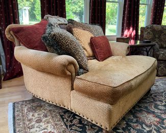 Highland House Deep Seated Upholstered Chaise Lounge / Armchair (62"W x 62"D x 37" Back H)