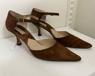 Women's Michael Kors Georgia Suede Ankle Strap Pumps Size 10