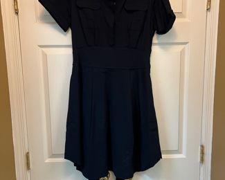 Women's Cynthia Steffe Maya Midnight Blue Shirt Dress Size 10