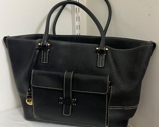 Loro Piana Black Leather Handbag