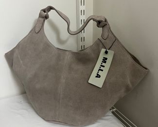 M.I.L.A. Emma Suede Shoulder Bag (New)