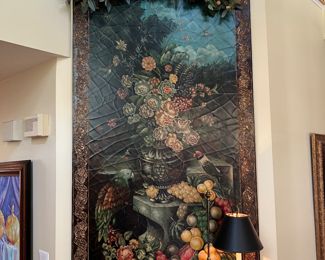 Framed Wall Floral Mural