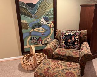 Taylorsville Upholstered Armchair & Ottoman