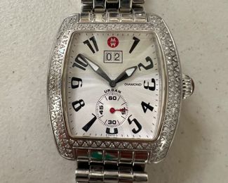 Woman's Michele Diamond Dial Wristwatch