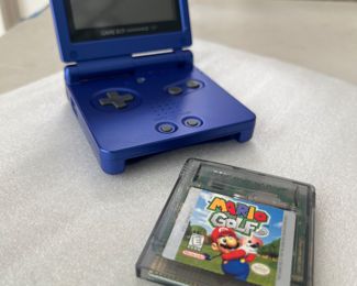 Nintendo Game Boy Advance SP & Mario Golf for Game Boy