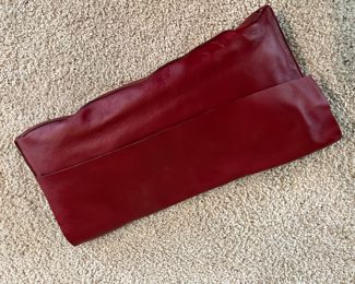 Eileen Fisher Red Leather Clutch