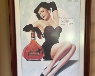 Framed Cognac Croizet Poster
