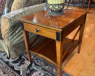 Hickory Chair 1 Drawer Side Table (23"W x 27"D x 26"H)