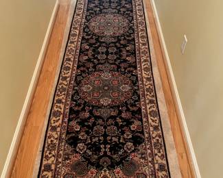 Hand-knotted Kashan Runner (143"L x 31"W)