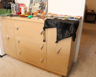 Harmony Hall Dresser Blond Oak Mid Century