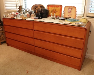 Post Modern 8 Drawer Double Dresser