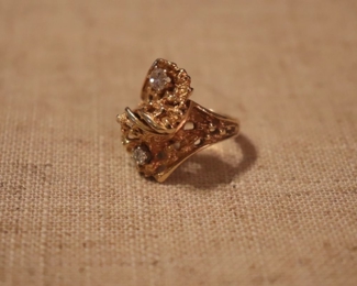 14k gold with Diamonds