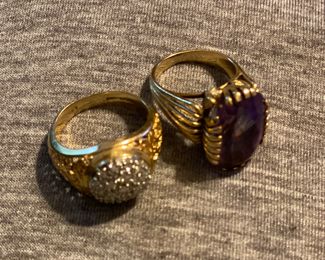 14 k gold rings.