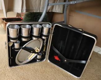 Vintage 1960's Travel Bar Suitcase by TRAV-L-BAR