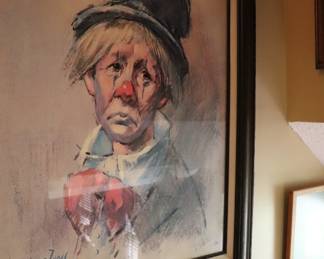 Leighton-Jones Clown Painting Print 