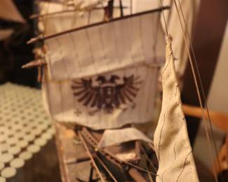 Fragata Espanola Vintage Wood Model Sailing Ship 32" long