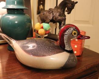 Murano Glass Mallard Duck