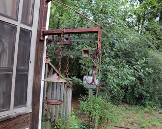 Antique 600lbs Capacity Wall Mount Scales 