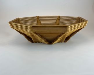Tramp Art Popsicle Stick Bowl
