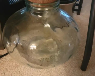 Italian made glass jar