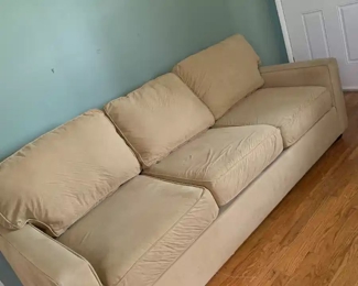 Ultra suede sofa