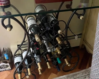 wine, rack table