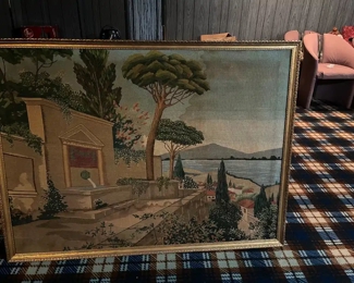 vintage large tapestry